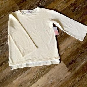 3/$12 Super soft cream sweater NWT